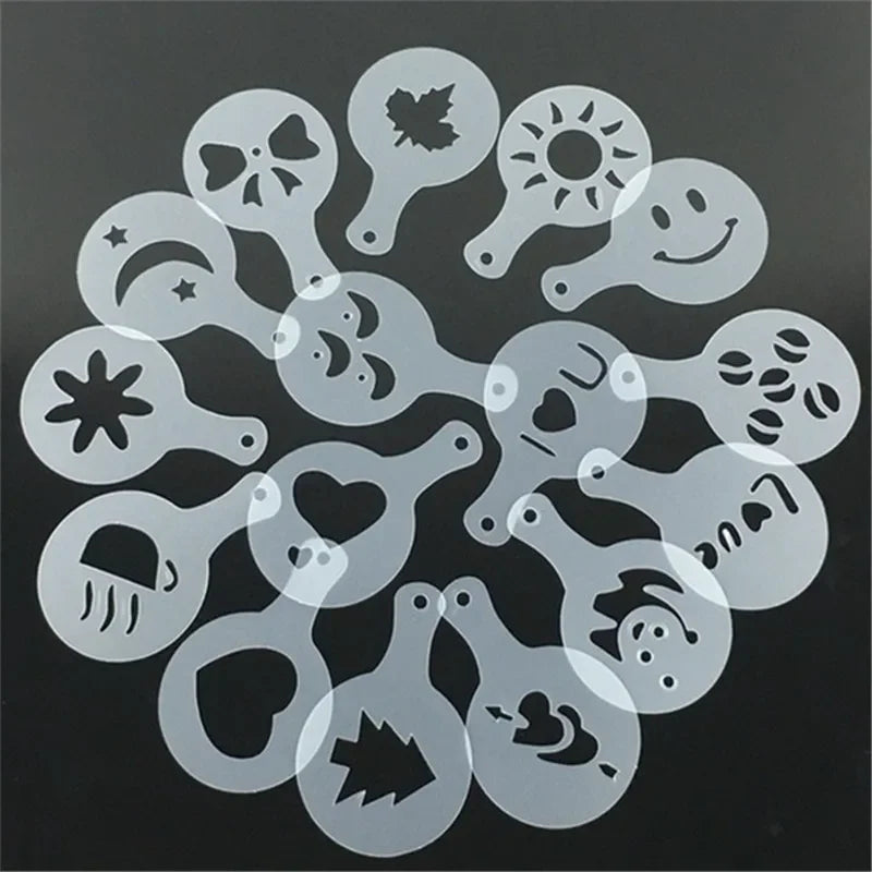 Latte Art Stencil Set